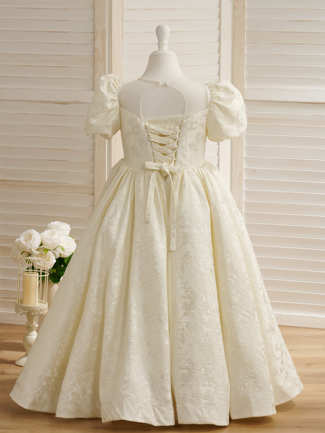 Robe de Bal Princesse pour Fille à Fleurs