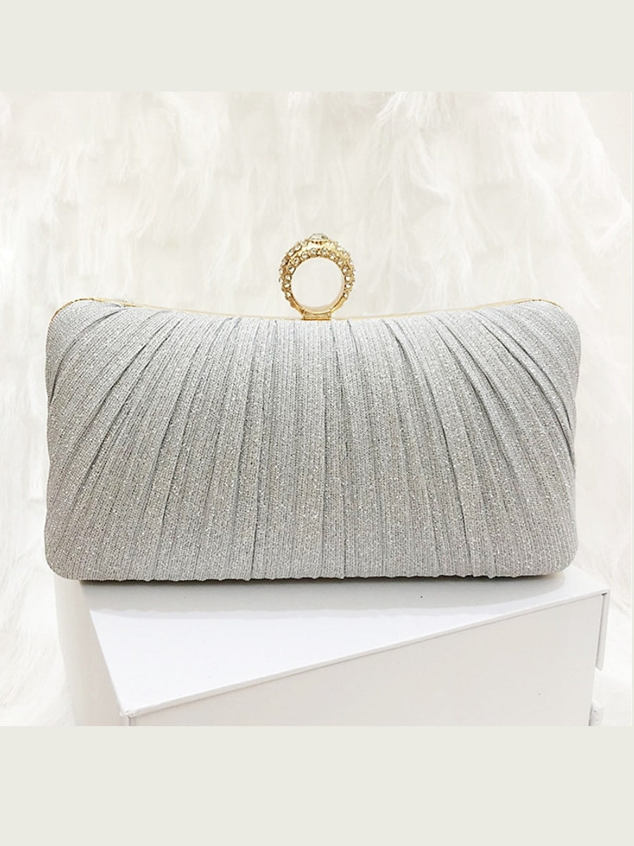 Pochettes et Sacs de Soirée Imperméables à Chaîne Synthétique de Couleur Unie