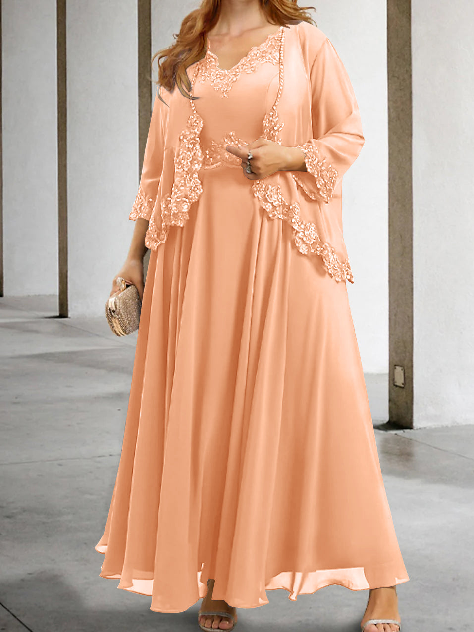 Robes de Mère de la Mariée Coupe A-Line/Princesse avec Appliques et Paillettes