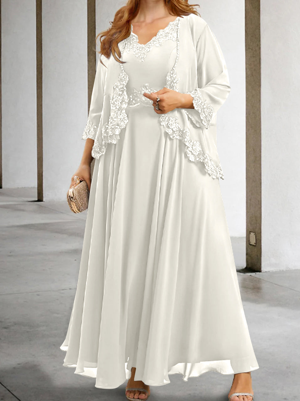 Robes de Mère de la Mariée Coupe A-Line/Princesse avec Appliques et Paillettes