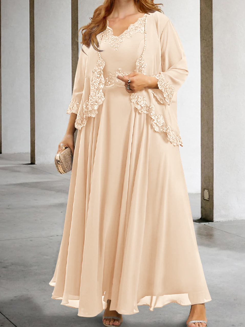 Robes de Mère de la Mariée Coupe A-Line/Princesse avec Appliques et Paillettes