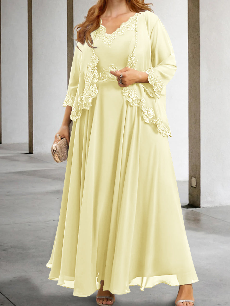 Robes de Mère de la Mariée Coupe A-Line/Princesse avec Appliques et Paillettes