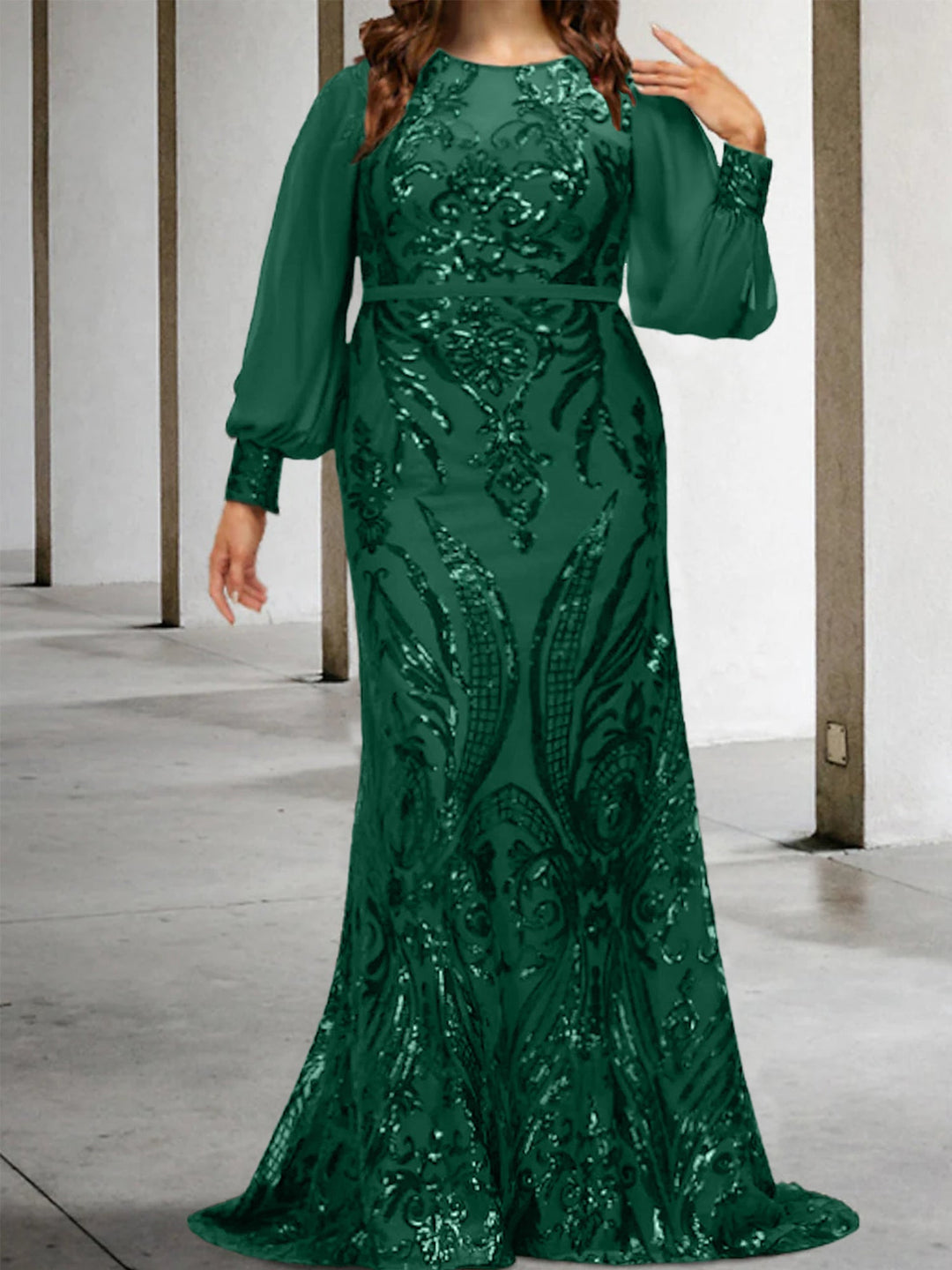 Robes de Mère de la Mariée Fourreau/Colonne avec Paillettes