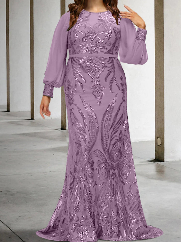 Robes de Mère de la Mariée Fourreau/Colonne avec Paillettes