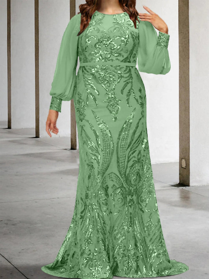 Robes de Mère de la Mariée Fourreau/Colonne avec Paillettes