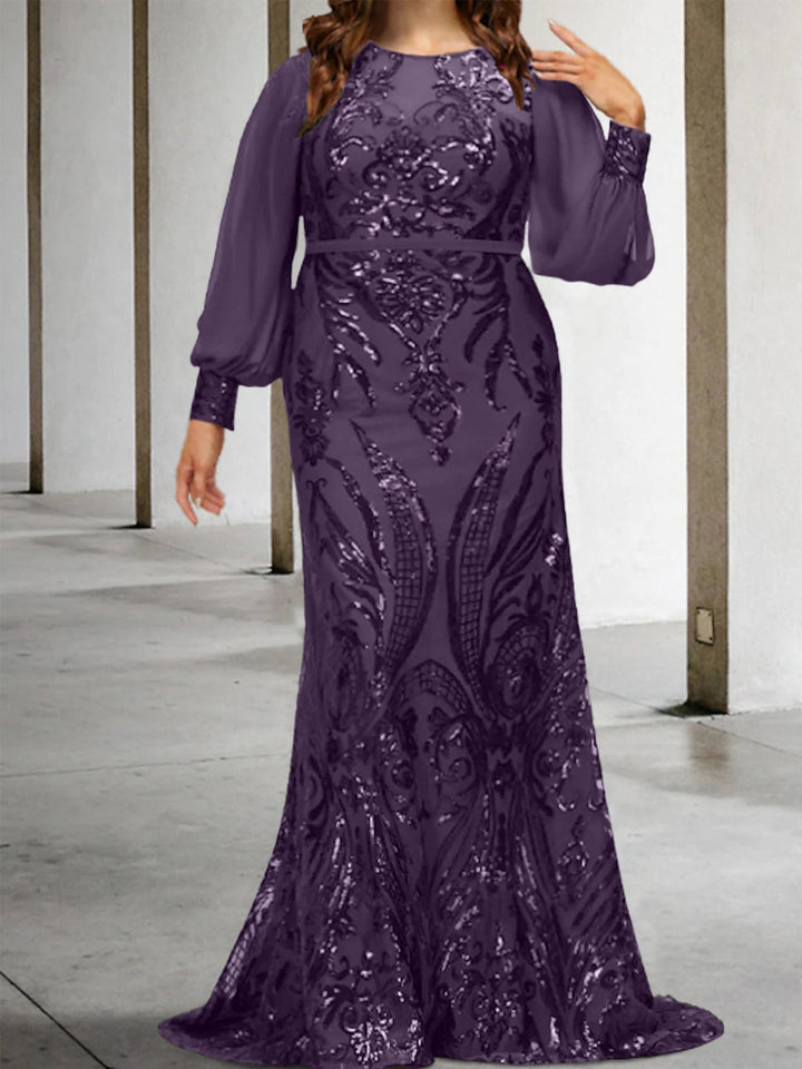 Robes de Mère de la Mariée Fourreau/Colonne avec Paillettes