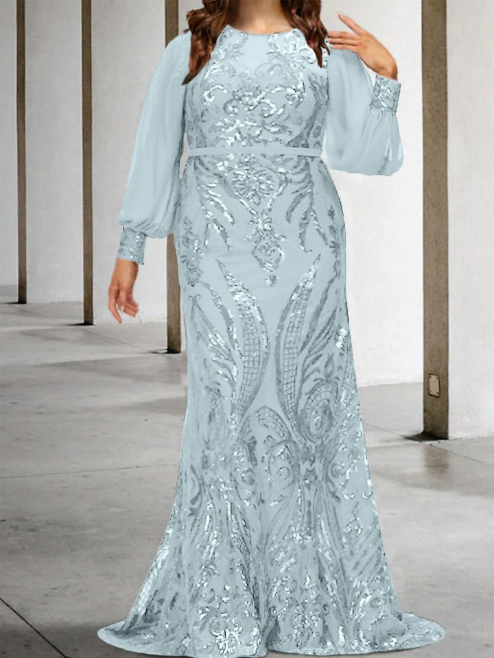 Robes de Mère de la Mariée Fourreau/Colonne avec Paillettes