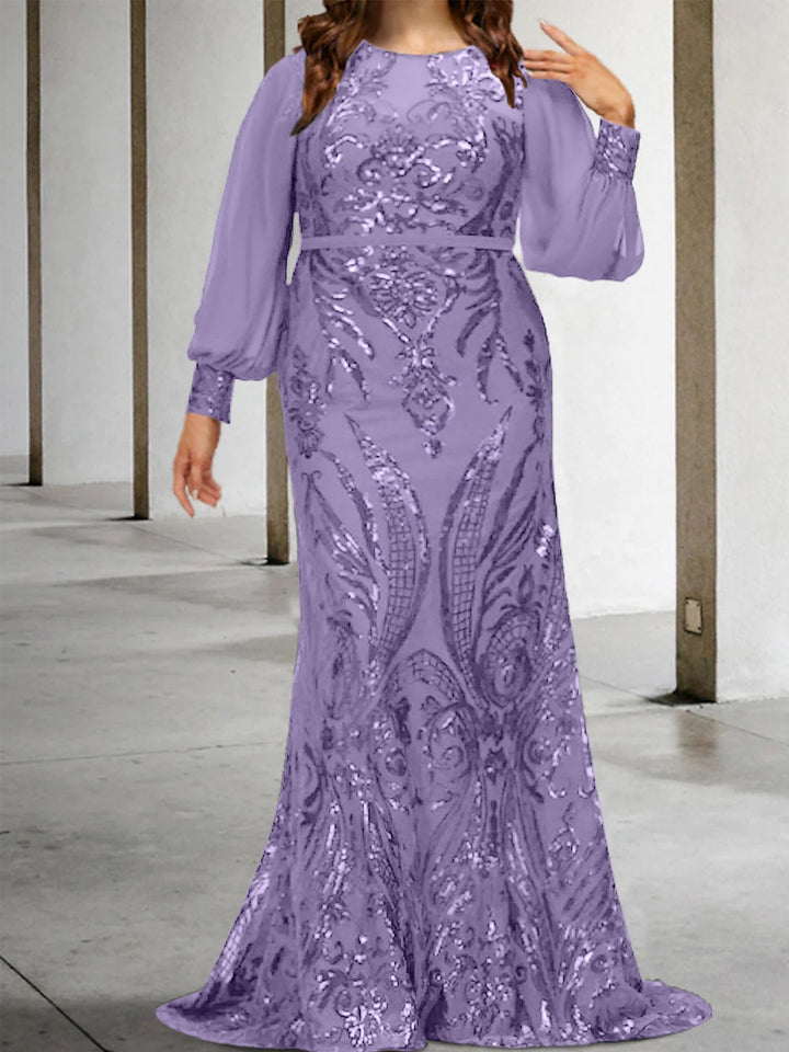 Robes de Mère de la Mariée Fourreau/Colonne avec Paillettes
