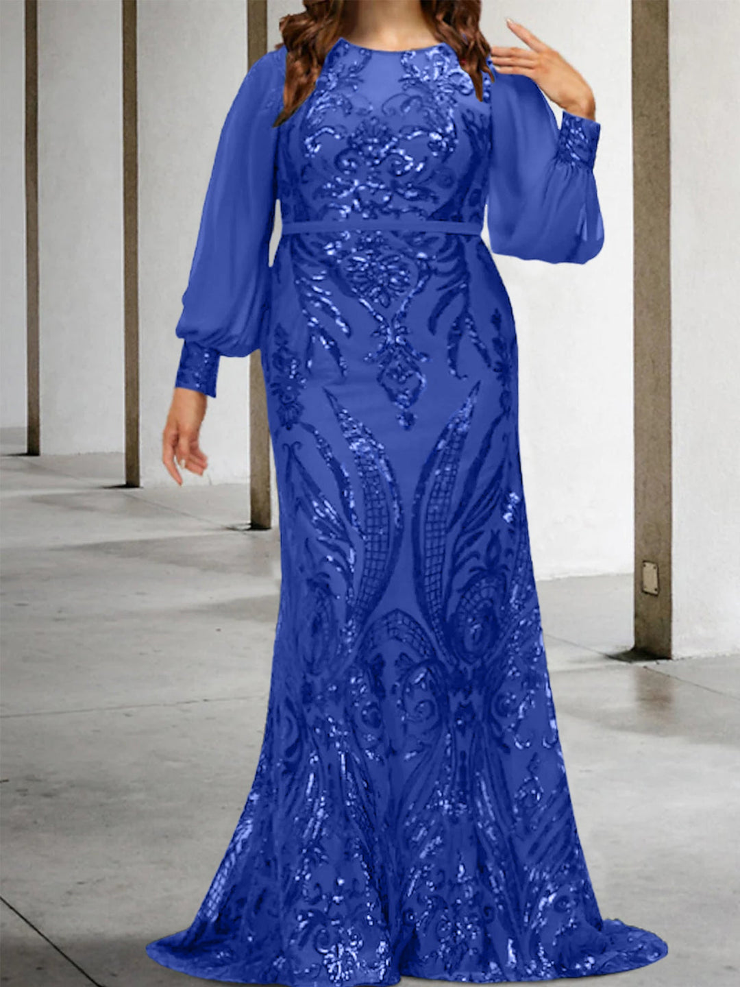 Robes de Mère de la Mariée Fourreau/Colonne avec Paillettes