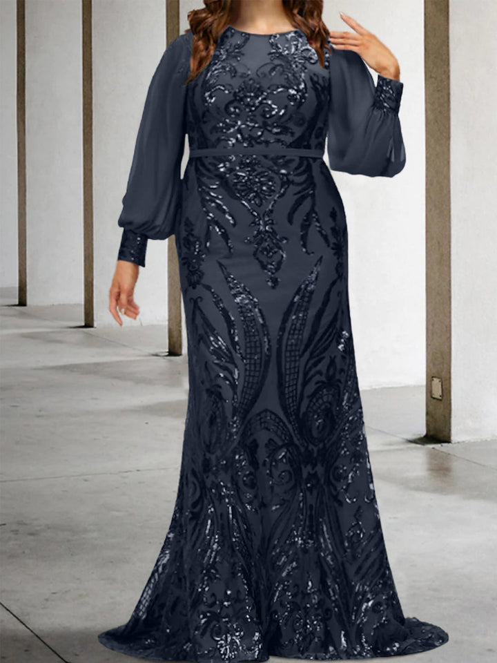Robes de Mère de la Mariée Fourreau/Colonne avec Paillettes