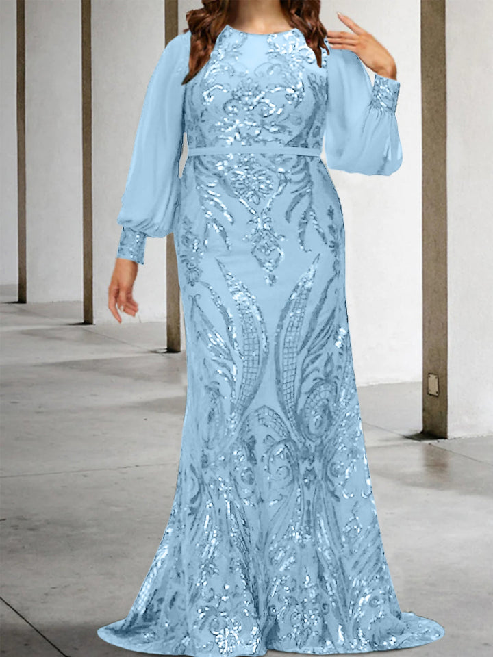 Robes de Mère de la Mariée Fourreau/Colonne avec Paillettes