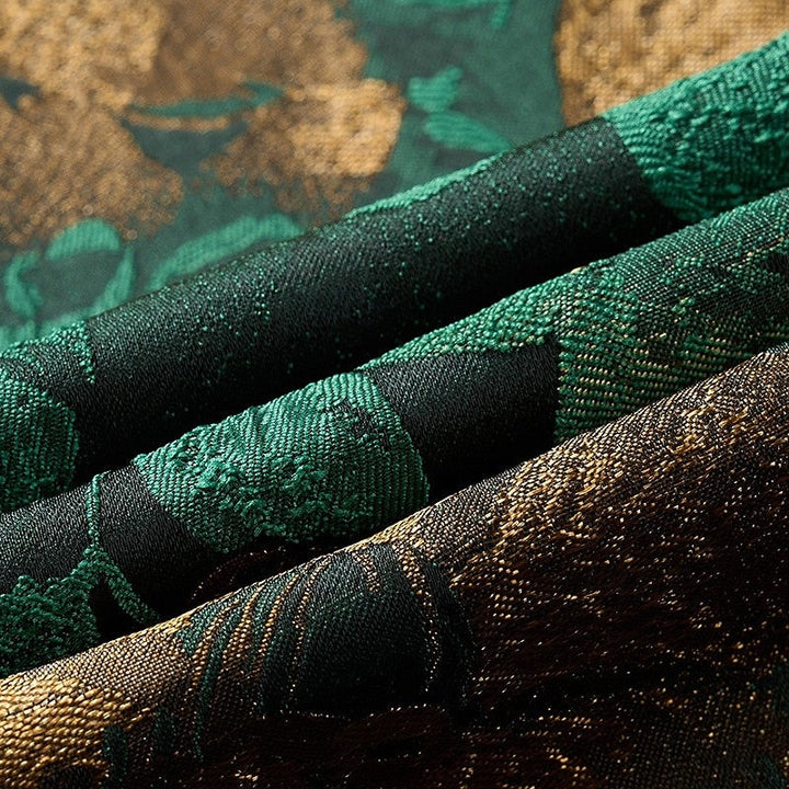 Costumes de Mariage 2 Pièces pour Hommes, Coupe Ajustée, Simple Boutonnage, Imprimé Floral, Blazer