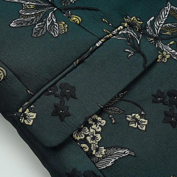 Costumes de Mariage Pour Hommes, Coupe Ajustée, Simple Boutonnage, Imprimé Floral, Blazer