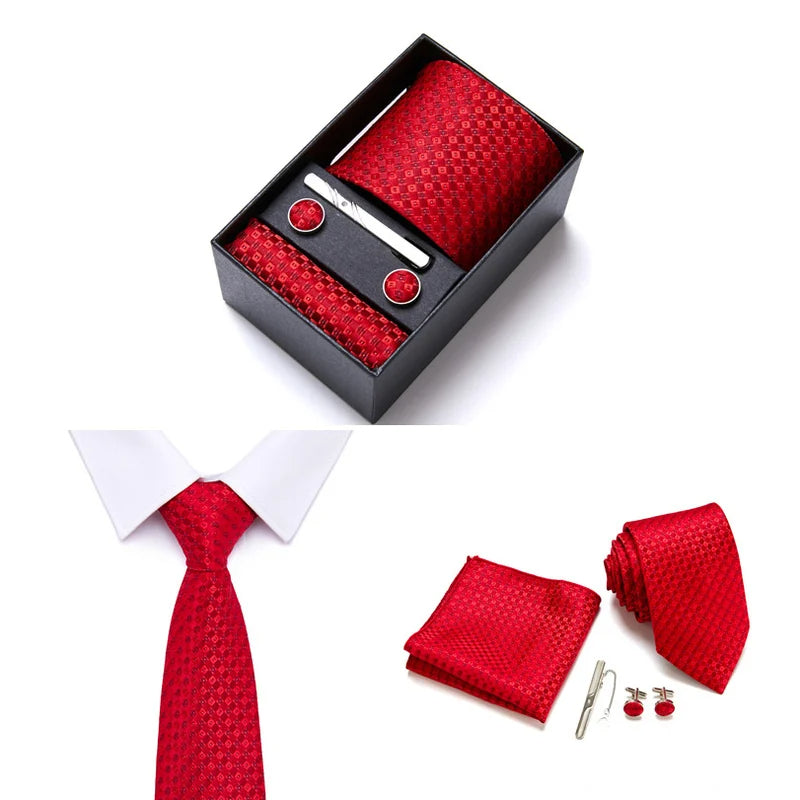 Ensembles De Cravates Classiques En Rayonne Pour Hommes