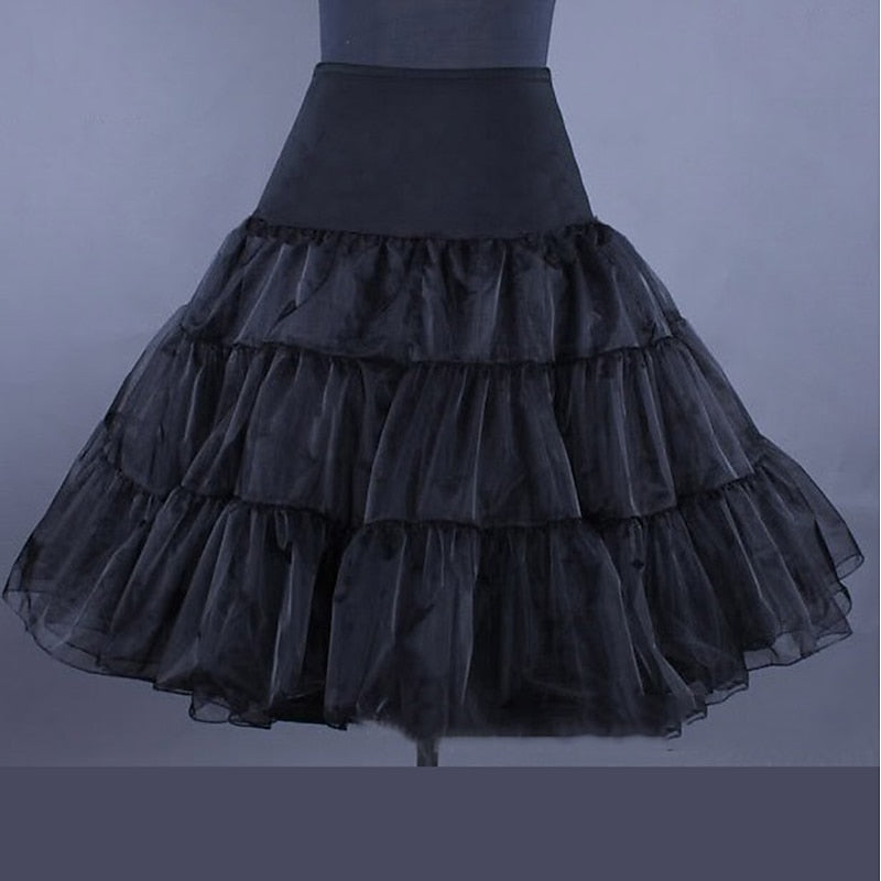 Robe de Cocktail Lolita Classique Des Années 1950, Jupe à Cerceau, Jupon Vintage