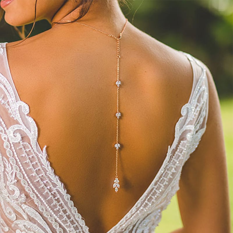 Colliers Élégants avec Strass Au Dos