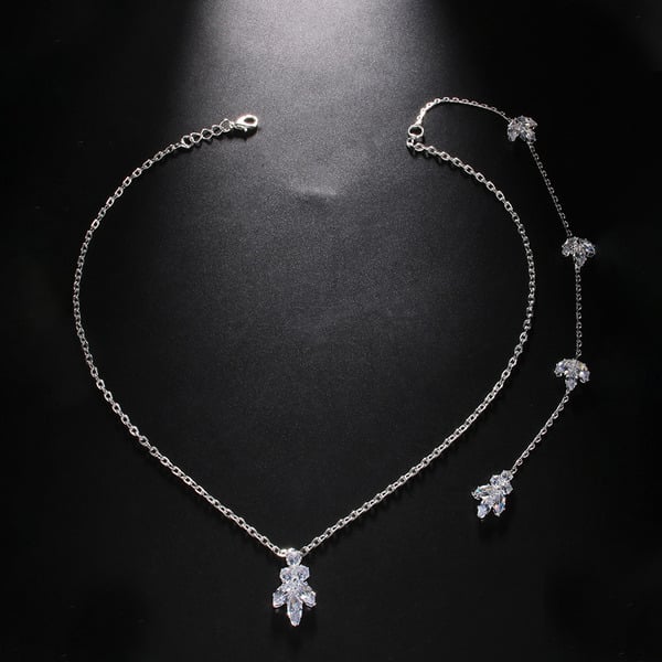Colliers Élégants avec Strass Au Dos