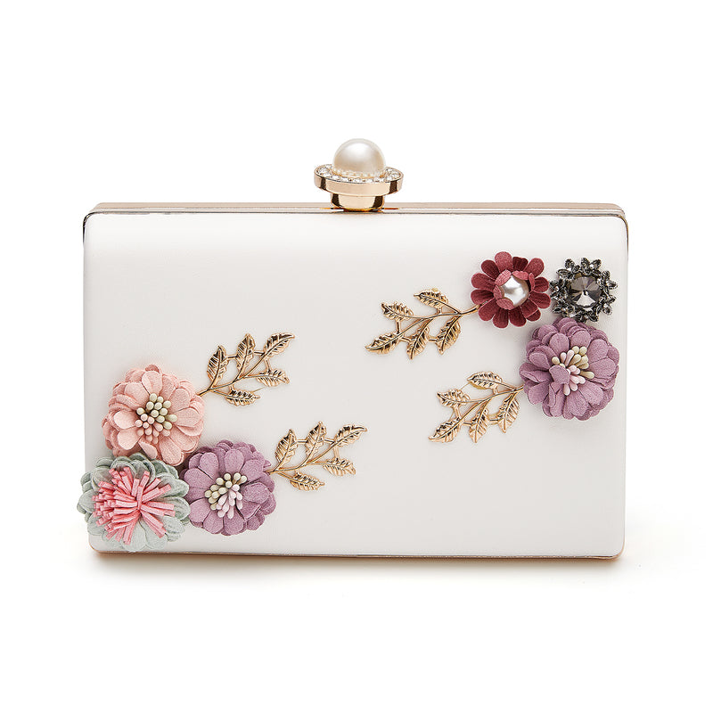 Pochettes Uniques en Imitation de Fleurs et de Perles
