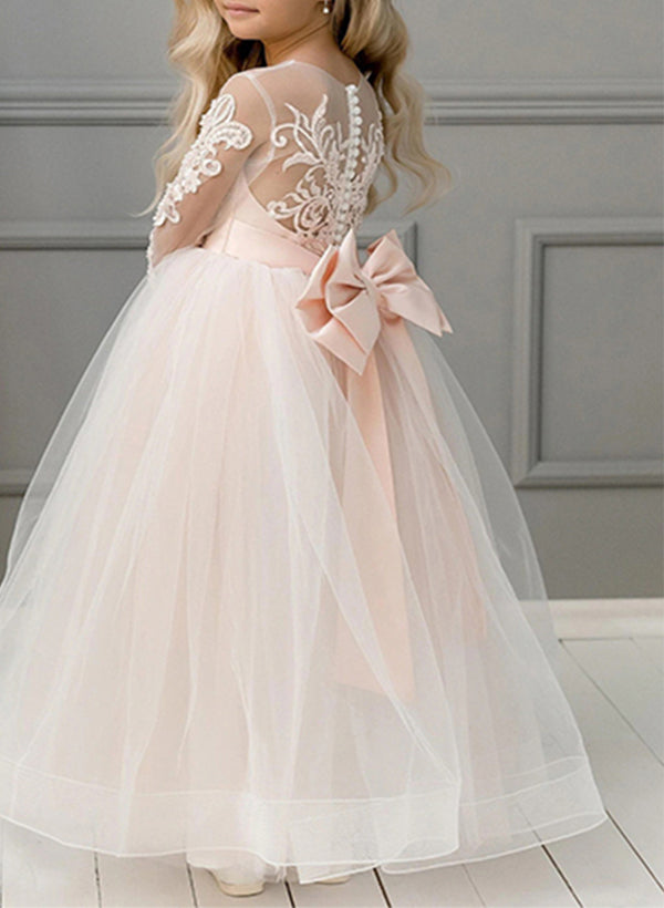 Robes de Demoiselle D'Honneur Coupe A-Line/Princess avec Décolleté en V et Nœud