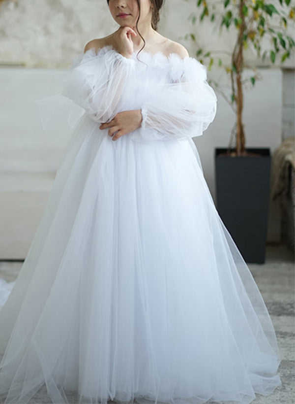 Robes de Demoiselle D'Honneur A-Line/Princess à Épaules Dénudées