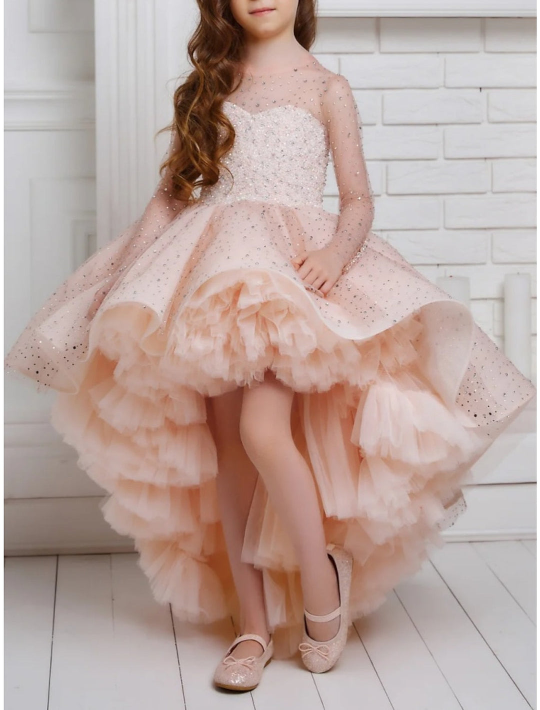 Robes de Demoiselle D'Honneur Asymétriques Coupe A-Line/Princess avec Perles