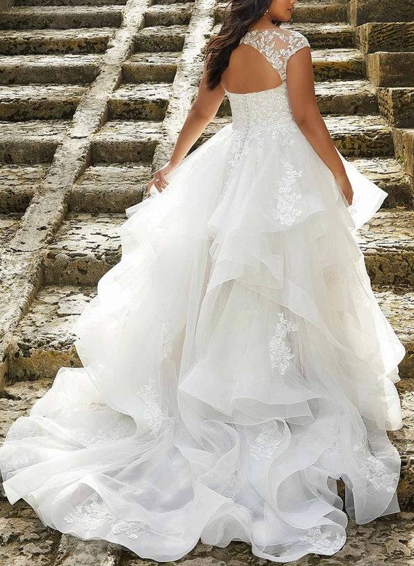 Robe de Mariée Mini à Licou, Coupe A-Line/Princesse