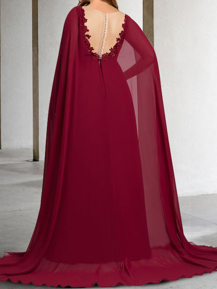 Robes de Mère de la Mariée Coupe A-Line/Princess à Col en V avec Appliques