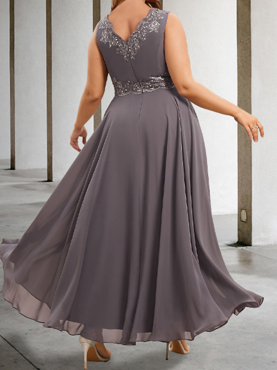 Robes de Mère de la Mariée Coupe A-Line/Princesse avec Appliques et Paillettes