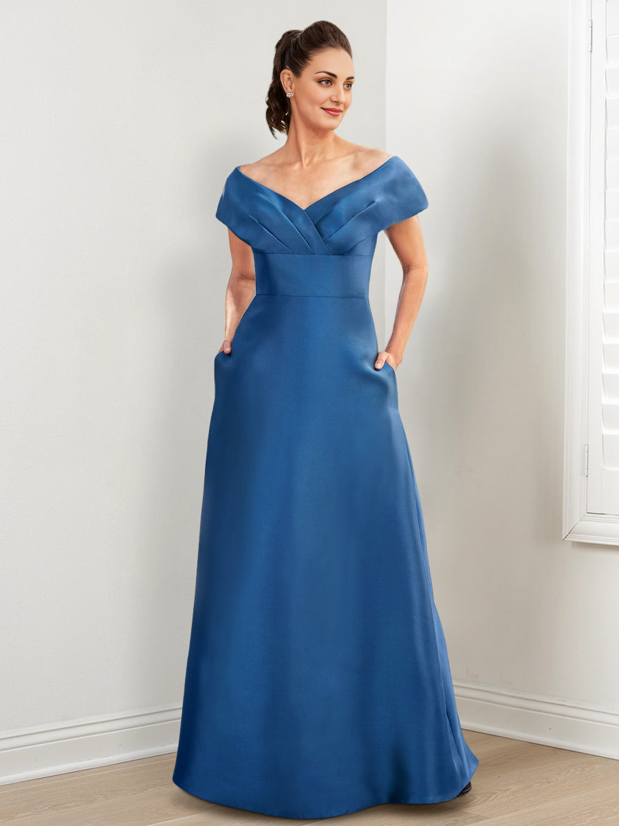 Robes de Mère de la Mariée Coupe A-Line/Princesse avec Poches