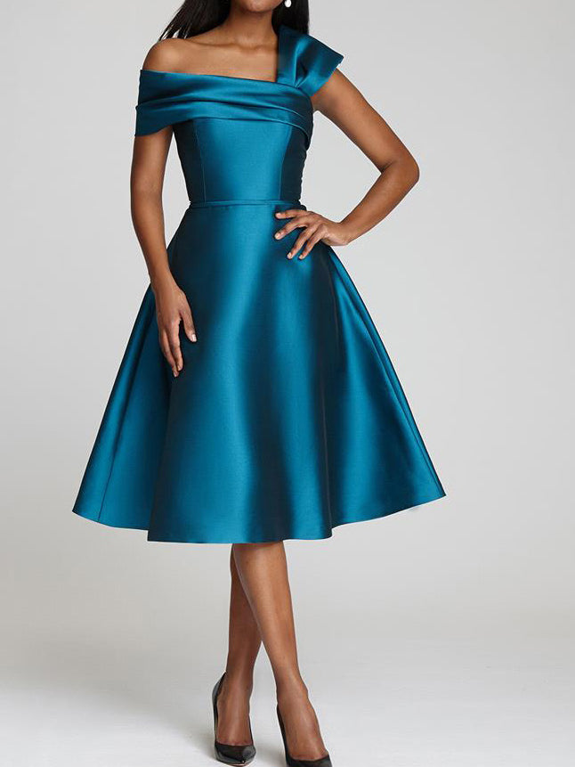 Robes de Mère de la Mariée à Une Épaule, Coupe A-Line/Princess