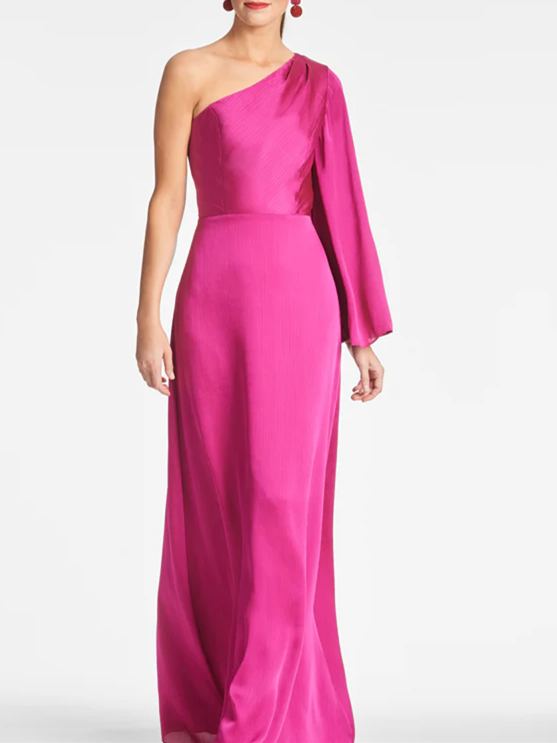Robes de Mère de la Mariée Fourreau/Colonne à Une Épaule et Longueur Au Sol