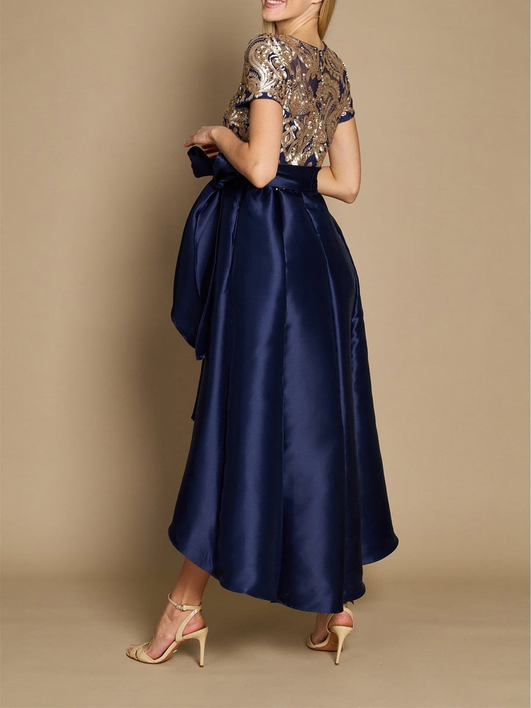 Robe de Mère de la Mariée Asymétrique Coupe A-Line/Princess Longueur Cheville