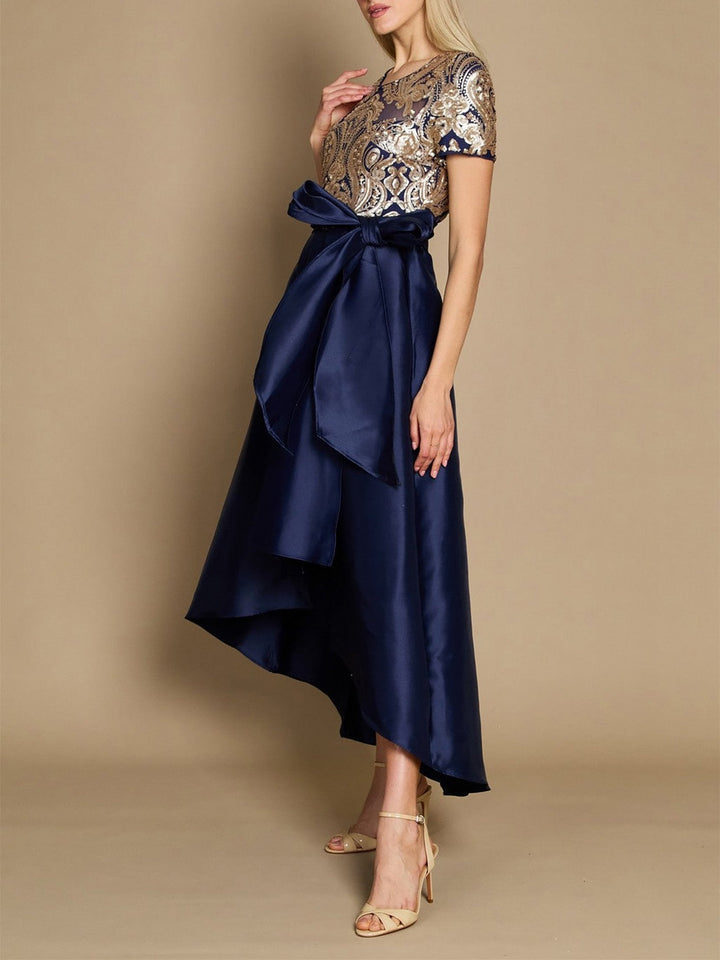 Robe de Mère de la Mariée Asymétrique Coupe A-Line/Princess Longueur Cheville
