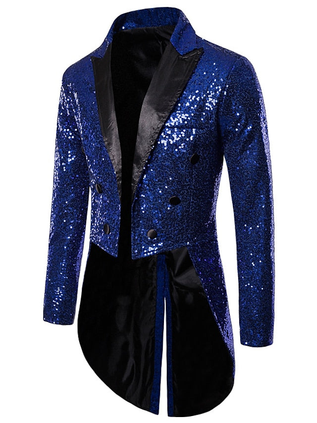 Veste de Soirée à Six Boutons à Coupe Ajustée pour Homme