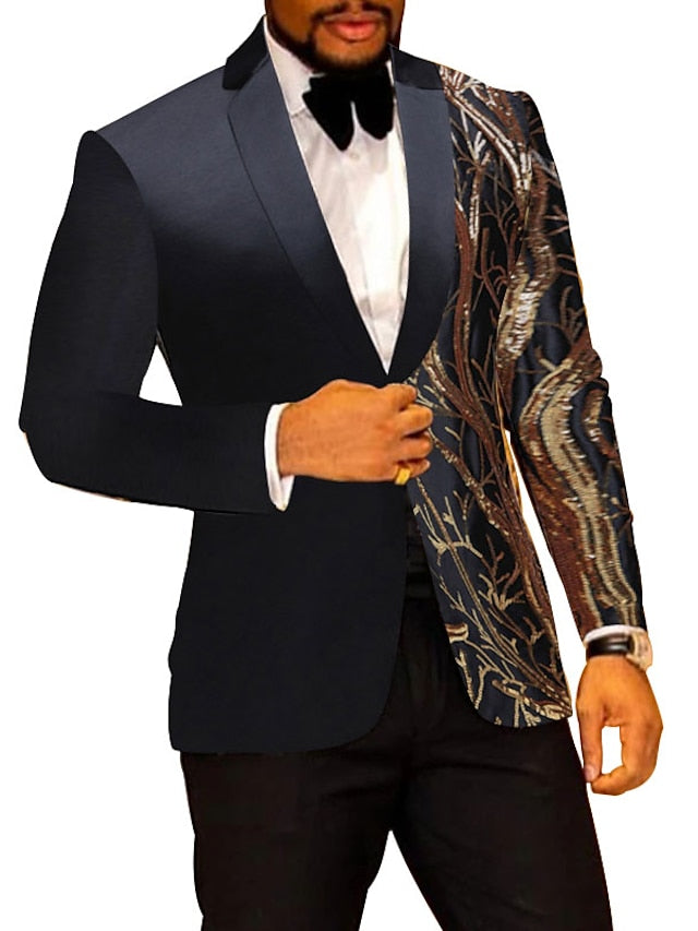 Costumes de Fête 2 Pièces à Boutonnage Simple et Coupe Standard pour Hommes