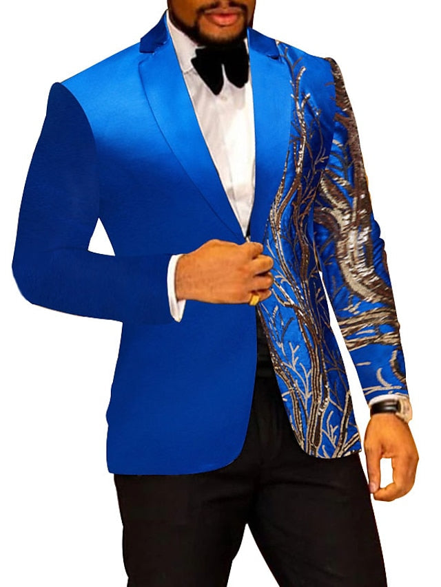 Costumes de Fête 2 Pièces à Boutonnage Simple et Coupe Standard pour Hommes