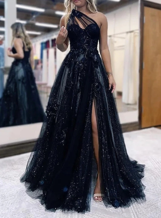 Robe de Bal Trapèze/Princesse Asymétrique Longue Au Sol