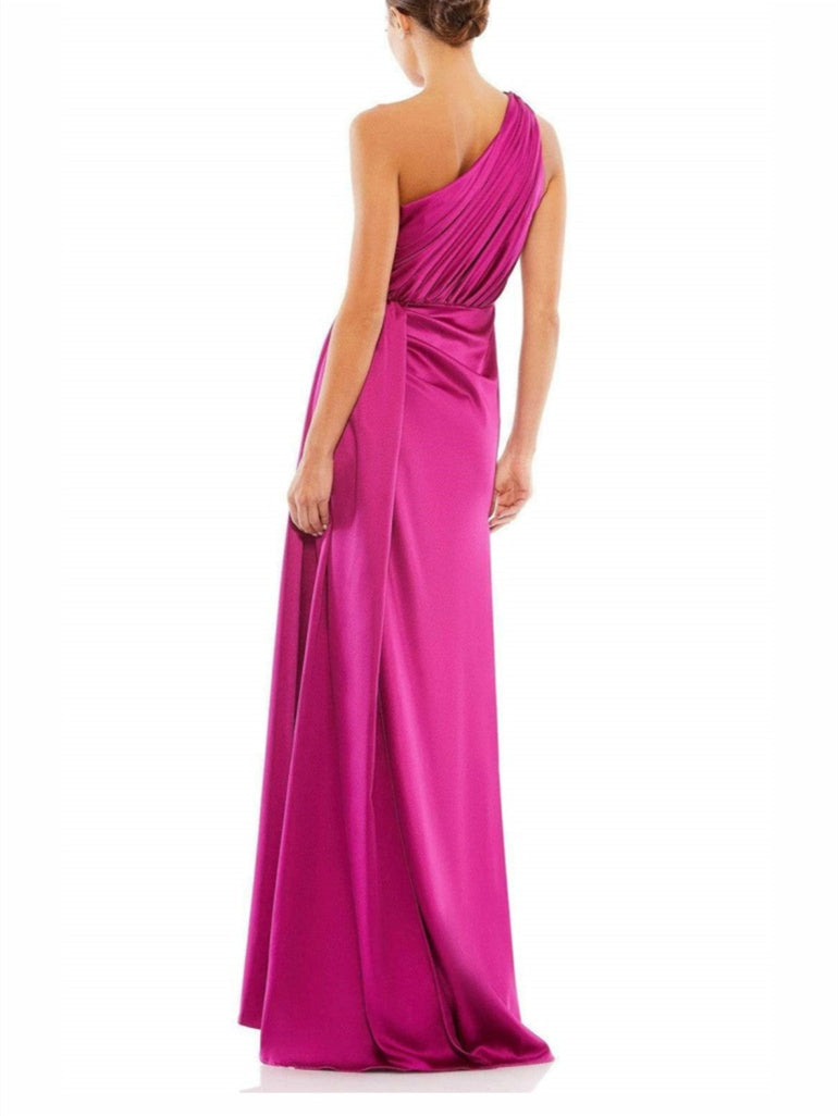 Robe de Soirée Trapèze/Princesse Asymétrique, Longueur Au Sol, avec Fente Haute