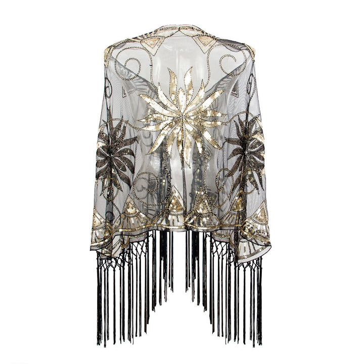 Robe Vintage à Franges et Paillettes pour Femme