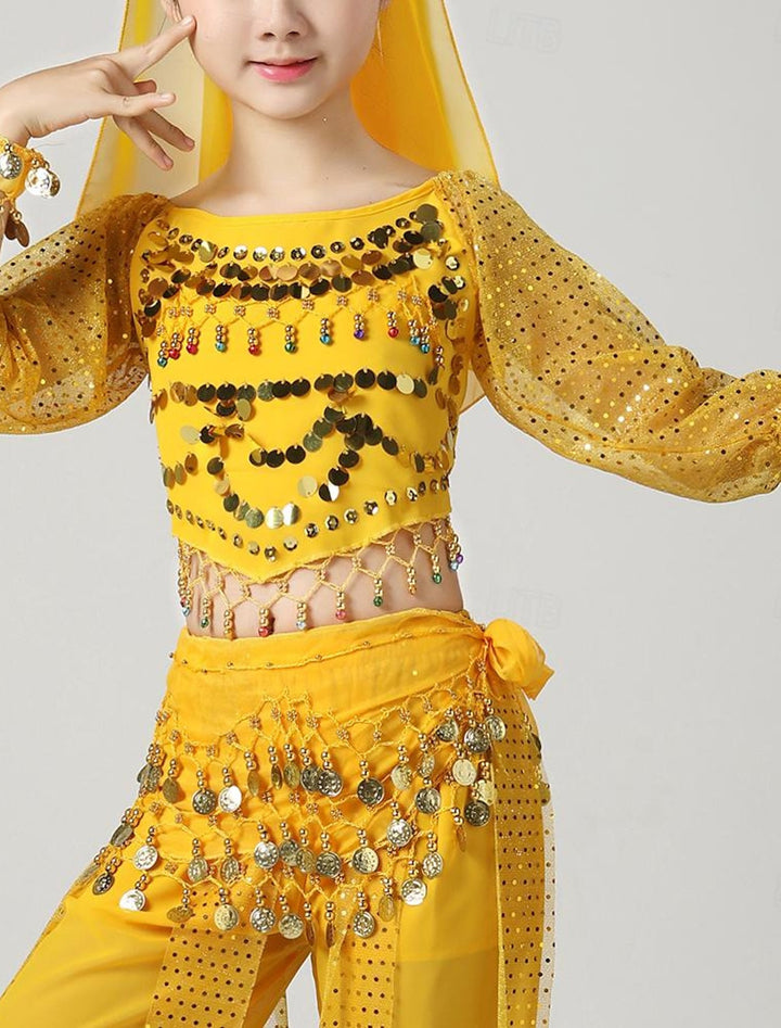 Haut à Manches Longues pour Danse Du Ventre pour Enfants