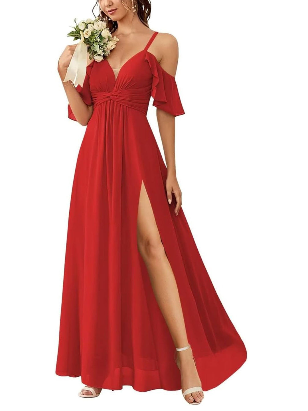 Ligne A/Princesse Hors de l'épaule La Longueur du Sol Robes de Demoiselle d'Honneur avec Poches