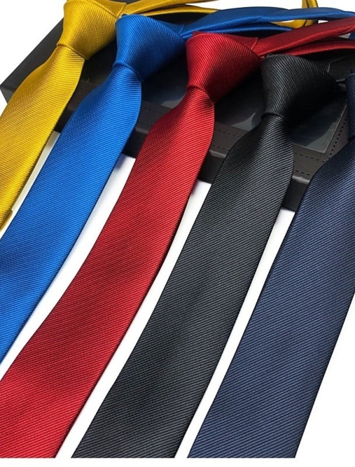Cravate Classique De Couleur Unie Pour Homme