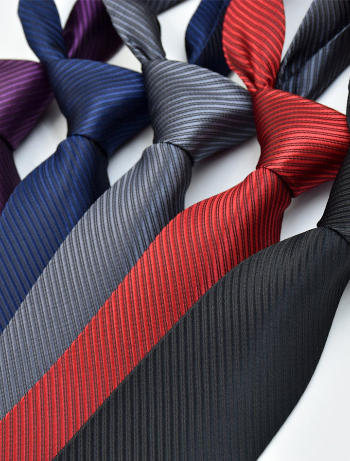 Cravate Classique De Couleur Unie Pour Homme