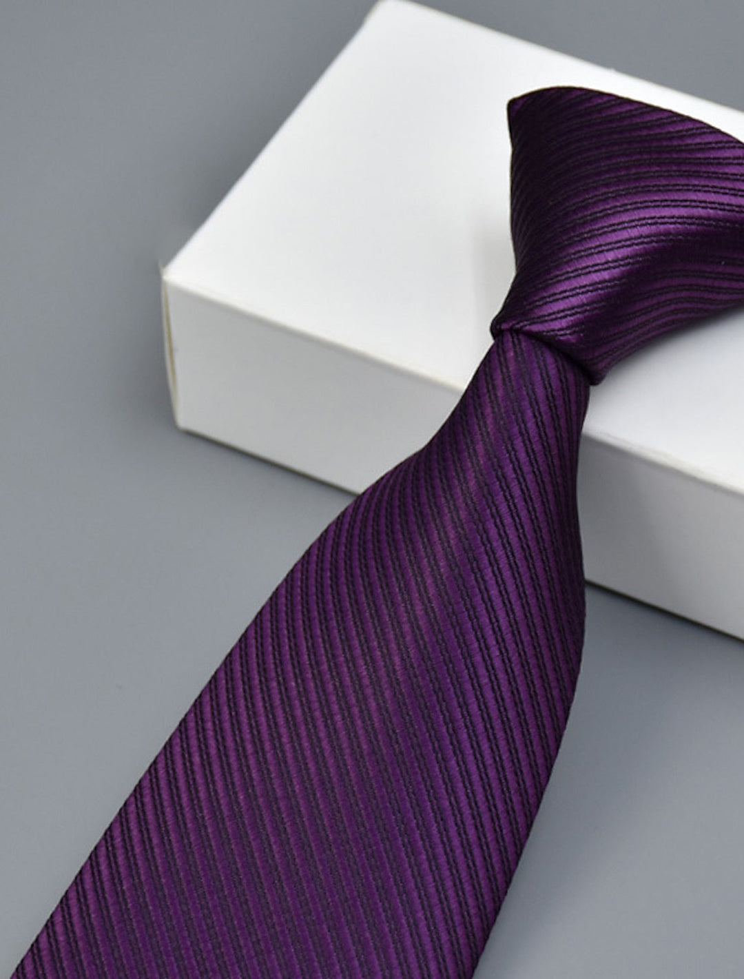 Cravate Classique De Couleur Unie Pour Homme