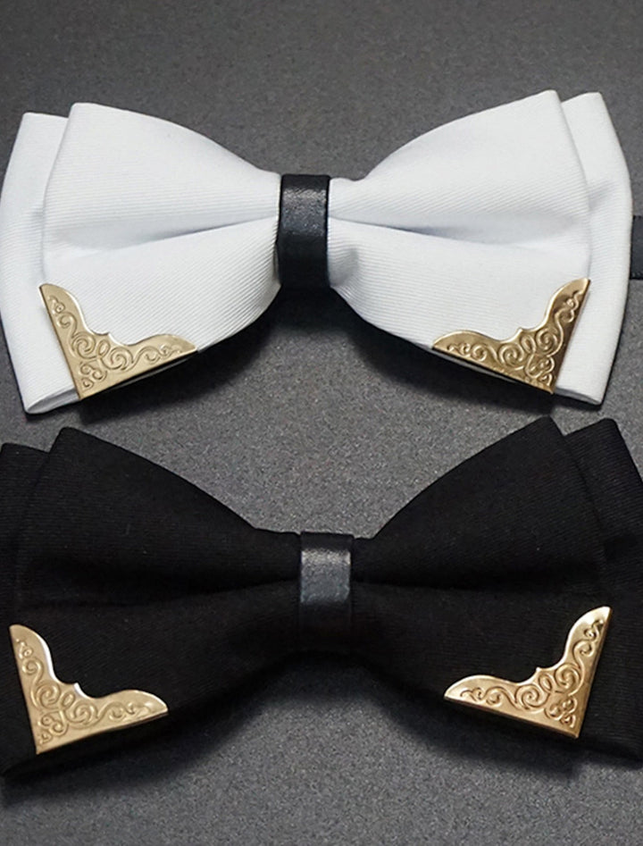 Noeud Papillon Basique Pour Homme Noir Et Blanc