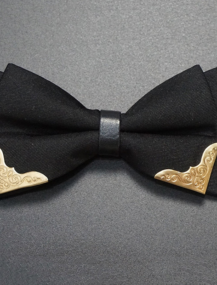 Noeud Papillon Basique Pour Homme Noir Et Blanc