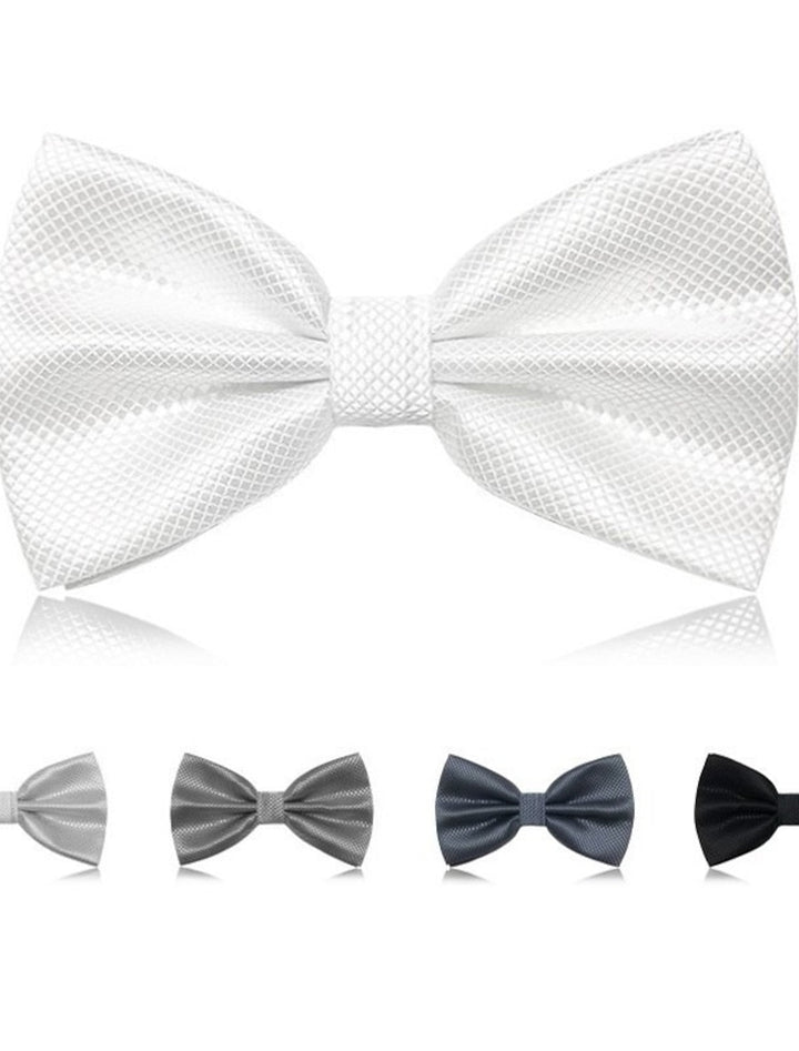 Nœud Papillon Classique Pour Homme - Cravate Unie Formelle - Plaid
