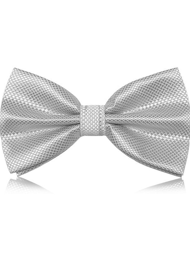 Nœud Papillon Classique Pour Homme - Cravate Unie Formelle - Plaid