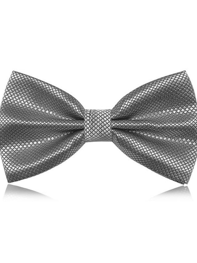 Nœud Papillon Classique Pour Homme - Cravate Unie Formelle - Plaid