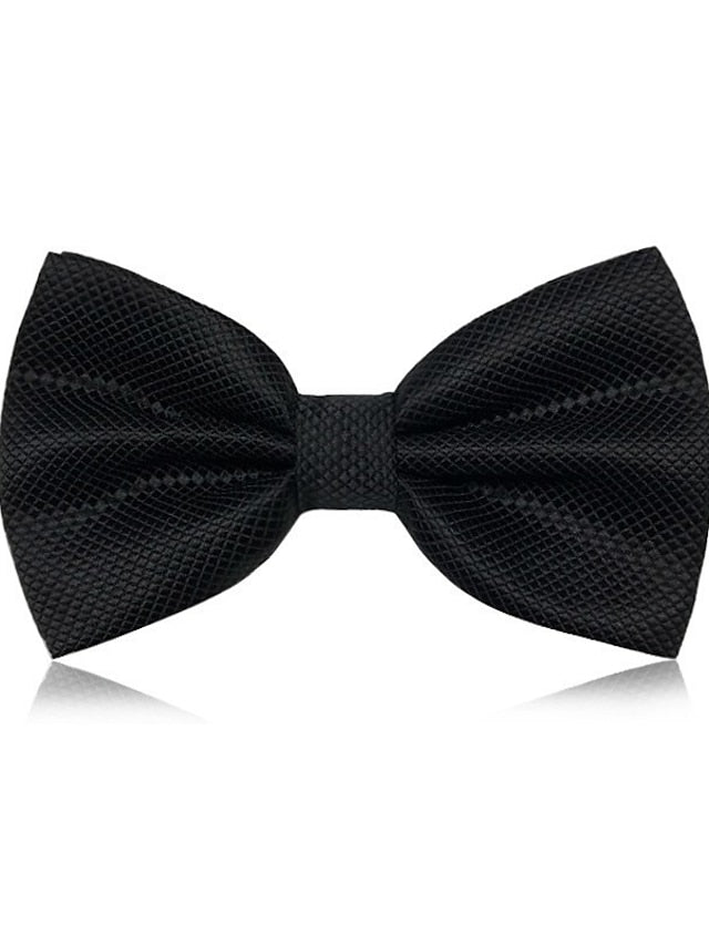 Nœud Papillon Classique Pour Homme - Cravate Unie Formelle - Plaid